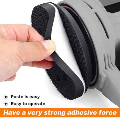 6 Pack 5 Inch 8 Holes Interface Pad, 5¡± Orbital Sander Foam Pad for in Sander, Hook and Loop Soft Sponge Cushion Buffing Sanding Disc Backing Pads (Set of 6)