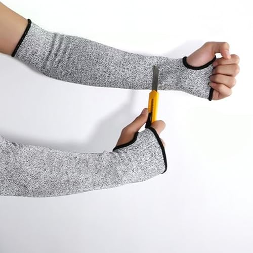 G & F PRODUCTS 100% Kevlar fiber by DuPont Cut Resistant Knit Sleeve, Sold by 6-piece pack