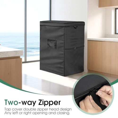 Fentiff 3.5 Cu Ft WANAI Chest Freezer Cover - Waterproof Outdoor Deep Freezer Cover with Zipper & Straps