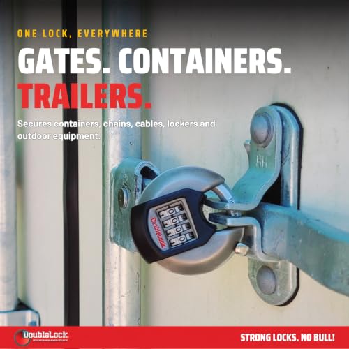 DoubleLock Combination Crab Discus Padlock Resettable Keyless Security