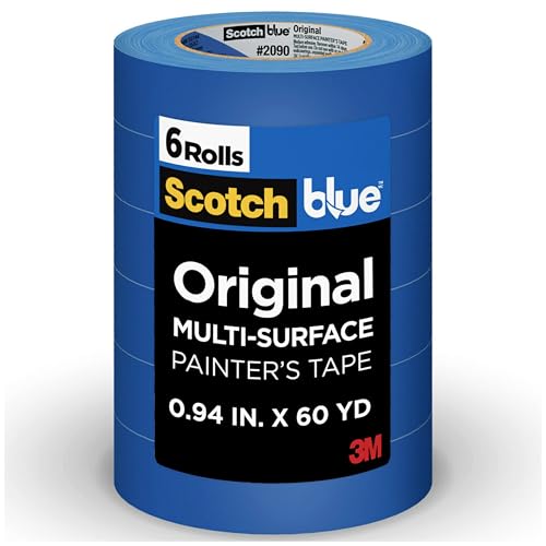 ScotchBlue Original Multi-Surface Painter's Tape 1 Inch Wide, 6 Rolls