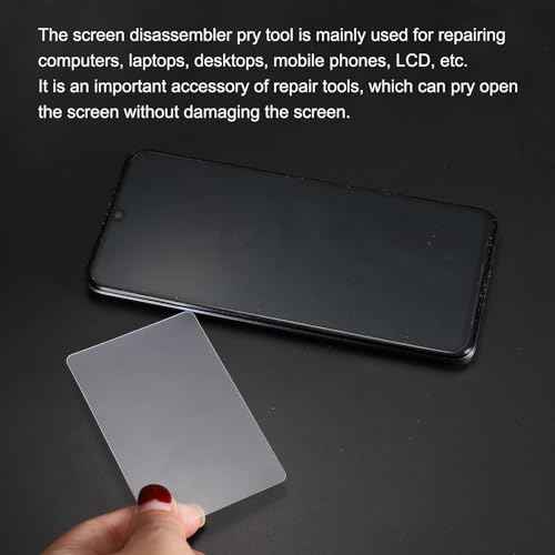 PATIKIL Plastic Opening Card 30pcs 0.26mm Ultra Thin Flexible Pry Opening Tool for LCD Screen Mobile Phone Repair