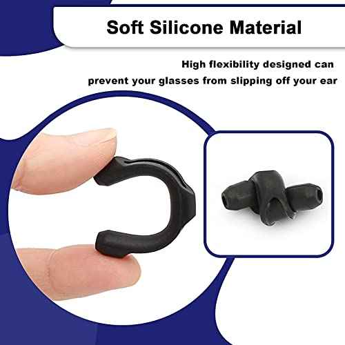 Eyeglass Ear Grips Sleeve 8Pairs Upgrade anti-slip Silicone Eyeglasses Temple Tips Sleeve Retainer Glasses Ear hooks
