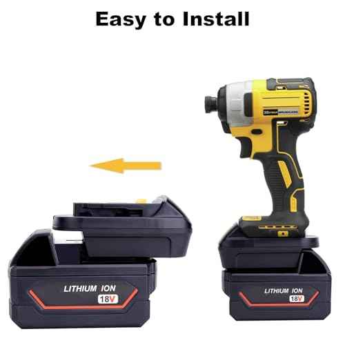 ML18DL Battery Adapter Compatible with Dewalt 20V Cordless Tools, Adapter Compatible with Mil-Waukee 18V M-18 Battery to Replacement for Dewalt 20V Max Lithium Batteries