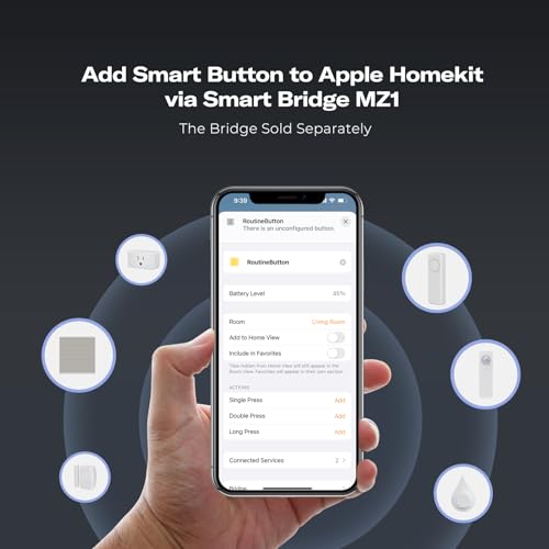 THIRDREALITY White ZigBee Smart Button 3-Way Remote Control Hub Compatible