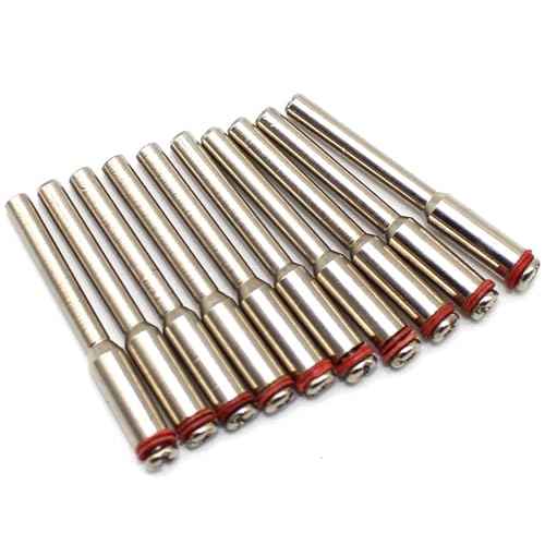 10 pc 2 mm (5/64 Inch) Cut Off Wheel Screw Mandrel 1/8 Inch Shank Holder for Dremel Rotary Tools