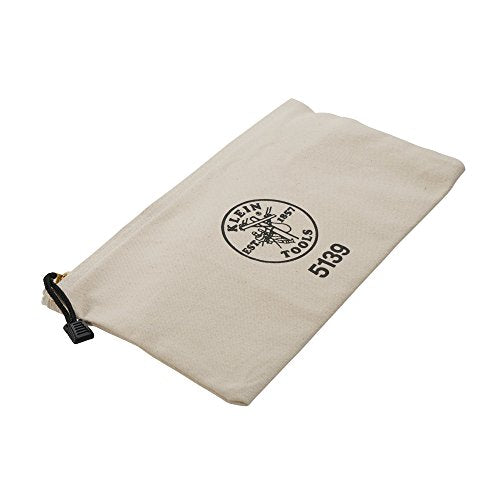 Klein Tools Canvas Zipper Bag 12.5-Inch Heavy Duty Tool Pouch