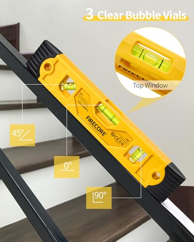 Firecore Magnetic Torpedo Level 9 Inch Shockproof Bubble Leveler - 1pcs