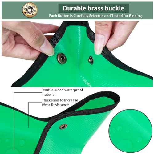 Herda 39.5" x 31.5" Plant Repotting Mat Waterproof Transplanting Mat and Potting Soil Mess Control,Square Succulent Gardening Mat Potting Soil Tidy Tray Repotting Mat Thick Foldable Soil Change Mat