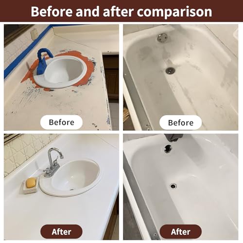 SENVEN White 16oz Spray Tile Paint for Bathtubs & Ceramic Surfaces - Waterproof Refinishing Kit
