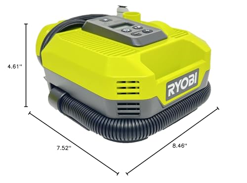 RYOBI 18V ONE+ Digital Inflator & Deflator with Auto-Shutoff, 160 PSI