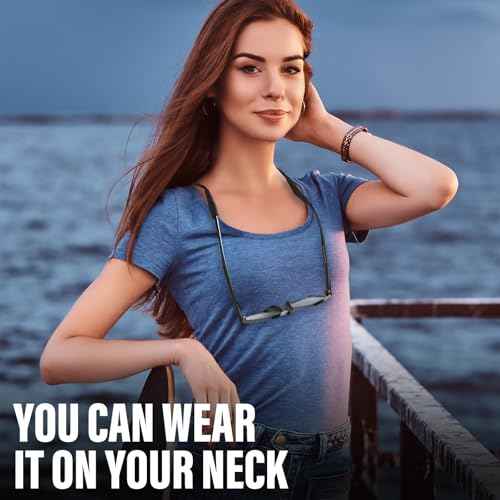 Glasses Holder Strap - 3Pcs Adjustable Sunglasses Straps Cords for Men Women - Eyeglasses Holders Around Neck - Eyewear String Lanyard Retainer - 14in Black