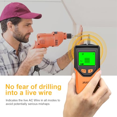 Onion JAXWQ 5-in-1 Stud Finder Wall Scanner with HD LCD Display, Metal & Wire Detector