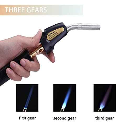 Wale&Morn Self-Lgnition Propane Soldering Torch, High Intensity Torch Head, Adjustable Propane Torch Lighter, kitchen Cooking Torch£¬Map Pro Gas and Mapp Gas Torch Kit£¬Blow Torch and Welding Torch gun