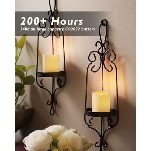 Homemory 24Pack Flickering Flameless Votive Candles,200+Hour Electric Fake Candles,Battery Operated LED Tealight for Wedding,Outdoor,Table,Halloween,Christmas Decor(Warm White,Battery Included)