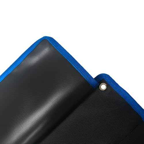 Roll Up Wrench Pouch SAE, Heavy Duty Canvas Tool Wrench Organizer Bag 10+10 Pockets (Only Pouch)