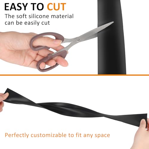Rolett 2 Pack Silicone Stove Gap Covers, Heat Resistant to 450°F