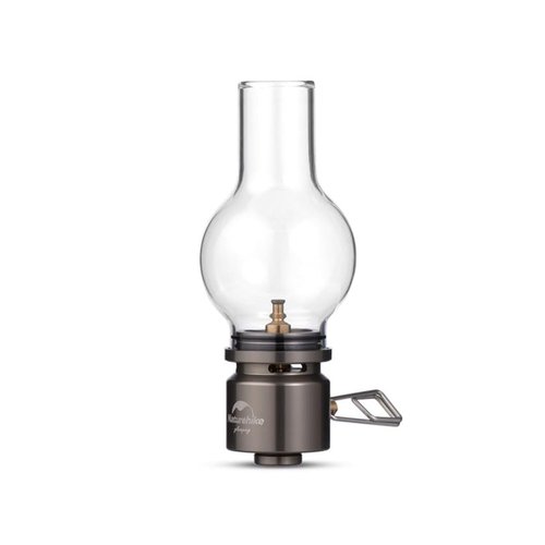 Naturehike Camping Lantern Glass, Fuel Canister Camping Lights, Propane Lanterns, Butane Gas Light Lantern Outdoor Use for Camping Picnic, Emergency Essential, with Storage Bags and Small Wrench
