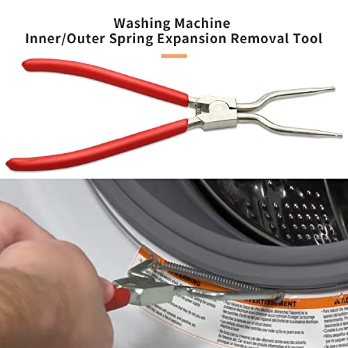 Sporthfish Washing Machine Inner/Outer Spring Removal Tool - Red, Fits LG/Samsung 4986ER0004F/B/G & TJTSE-1 1268535 AH3569695 PS3569695 EA3569695