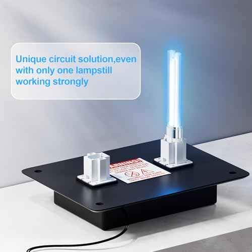 Air Scrubber UVC Light for HVAC System Dual Lamp 24w Power Consumption,110V Work Around The Clock, Four Lamps