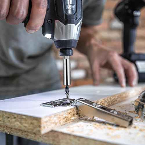 3PCS Magnetic Drill Bit Extension Holder, 1/4" Hex Shank Magnetic Screwdriver Holder S2 Steel Magnetics Screwdriver Extension, 3, 4, 6-Inch Extensions for Automotive Maintenance DIY Repair Work