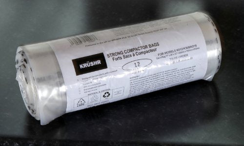 Krushr K012/K018 Compatible Compactor Bags – 12 Roll, 98% Recyclable, Heavy-Duty