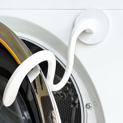 LEVOSHUA White Magnetic Washer Door Holder for Front Load Washers, Door Prop