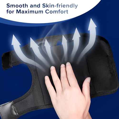 Carpal Tunnel Wrist Brace Night Support for Men Women - Adjustable Wrist Support Splint with 3 Straps, Hand Brace for Pain Relief, Tendinitis, Arthritis, Sprain (Right Hand, L/XL)