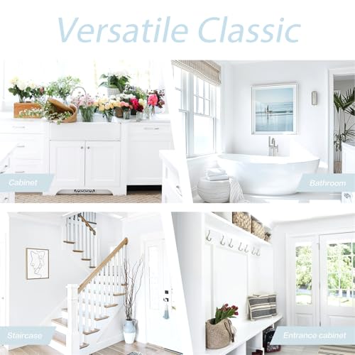 Dimoon 17.7x118 White Peel and Stick Embossed Vinyl Wallpaper Eco-Friendly Wall Covering