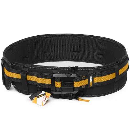 ToughBuilt ? Pro Padded Belt, Heavy-Duty Construction Belt with Adjustable Fit, Padded Support, and Durable Steel Buckle for All ClipTech¢â Pouches and Tool Rigs