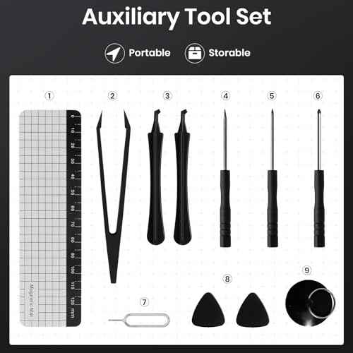 38-in-1 Precision Screwdriver Set,Mini Professional Magnetic Pads Tiny Repair Tool Kit for Macbook,Computer,Laptop,iPhone, PS4,PS5,Xbox, Switch,Eyeglasses,Watch,Ring Doorbell,Electronic,Gifts for Men