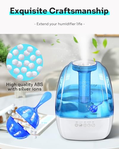 Leemone Humidifier Cleaner Demineralization Cleaning Ball 12p Blue (12 Pack)