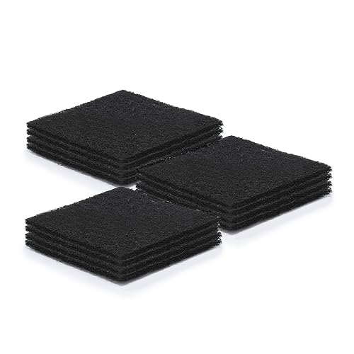Glad Charcoal Filters for Compost Bins (2.56 in Squares) 12 Pack Replacement Pads - 2 Year Supply, Refill Set