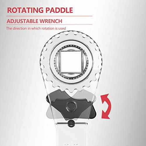 Mellbree HVAC Service Wrench, Carbon Steel, 3/8 in, 1/4 in, 5/16 in, 3/16 in