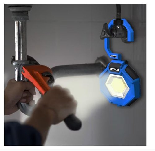 K.balt1.5-Volt 500 -Lumens Battery-Operated Portable Work Light 3 -Batteries Included