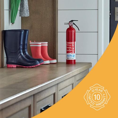 First Alert 1-A:10-B:C Home Fire Extinguisher Pack - UL Rated, Refillable