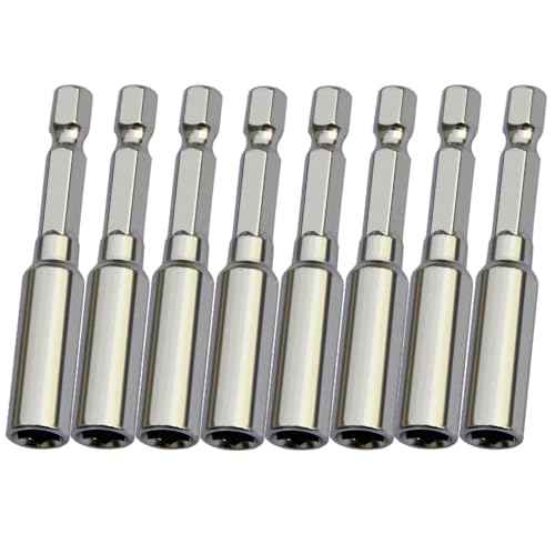 Drill Extension Bit Holder, 8 Pack 2-3/8 Inch 1/4¡± Strong Magnetic Extension Socket Drill Bit Holder