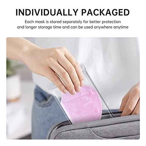 KN95 Face Masks 20Pack Multi-Color 5-Layer Adult Disposable KN95 Mask Gb2626-2019 Standard Filtration Efficiency>95% Dust Protection PM2.5 Individual Packaging
