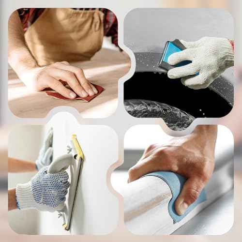 20PCS Sand Paper 360 Grit Sandpaper Sheets, 9 x 3.6 Inch Wet Dry Sandpaper Sheets, Sand Paper for Metal, Wood Furniture, Automotive and Crafts