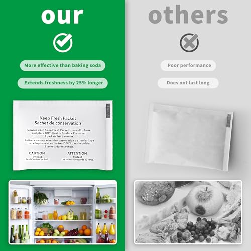 Refrigerator Produce Preserver W10346771A Pack of 6 (Includes 3 Replacement Sets)