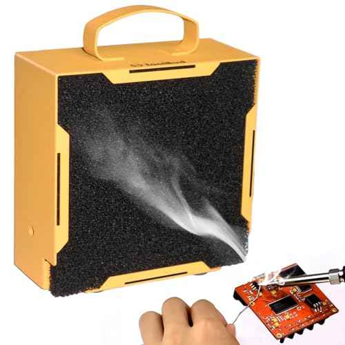 Solder Fume Extractor | Portable Smoke Absorber for Soldering & DIY Projects | Compact Fume Filter Remover Clean Air