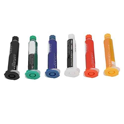 Fdit Solder Mask Ink for Bga Man for Pcb Board Light Curing Solder for Mask for 6Pcs No Clean Uni Sip Prototyping Boards, Fdit7e8kgd32b5