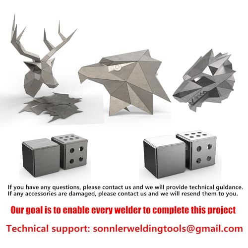 Deer Head Mild Steel welding practice kit, Welding Coupons, Welding Training Metal plates Suitable For TIG, MIG, Gas, Arc, Stick, DIY Welding Practice Kit£¨15 pcs£©