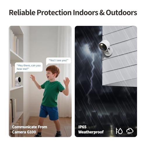 Aqara 2K Indoor/Outdoor Security Camera G100 - White 1-Pack with HomeKit