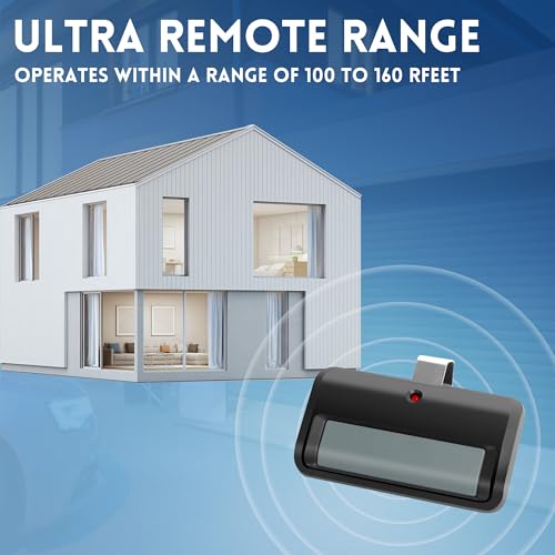 CreaCity 2 Pack Garage Door Remote Compatible with LiftMaster, Chamberlain, Craftsman