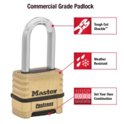 Master Lock ProSeries Combination Padlock Compact - Commercial Grade Security