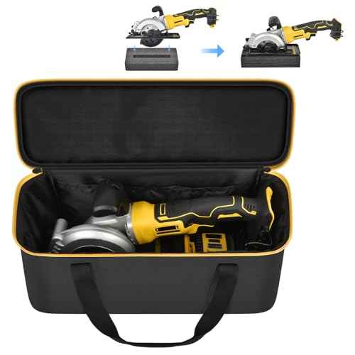 SAIKA Tool Bag for DEWALT ATOMIC 20V MAX 4-1/2"/ for DOVAMAN/for Worx WX439L/ for GALAX PRO Circular Saw Storage Organizer for Blade, Adapter, Blade Wrench, and Rip Guide£¨Case Only£©