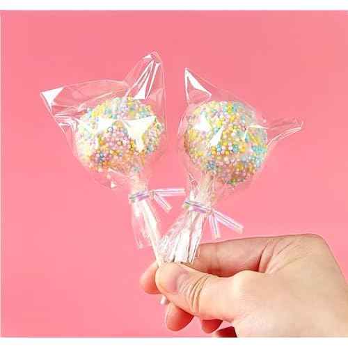 Mini Skater 4" Metallic Twist Ties Foil Bread Ties for Packaging Candy Goodies Cookies Gift Cellophane Treat Bags Christmas Wedding Party Favor Supplies,500Pcs (Iridescent)