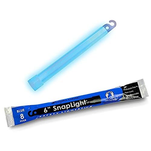 Cyalume Glow Sticks Military Grade Lightstick - Premium Blue 6¡± SnapLight Emergency Chemical Light Stick with 8 Hour Duration (Bulk Pack of 30 Chem Lights)