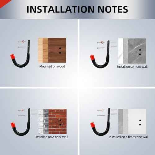 Heavy Duty Garage Wall Hooks for Hanging, 6Pcs Storage Hooks, 3.8inch Hanging Hook for Garage Storage and Organization,Wall Mount Utility J Hook with Wall Anchors and Screws (6, 3.8inch)